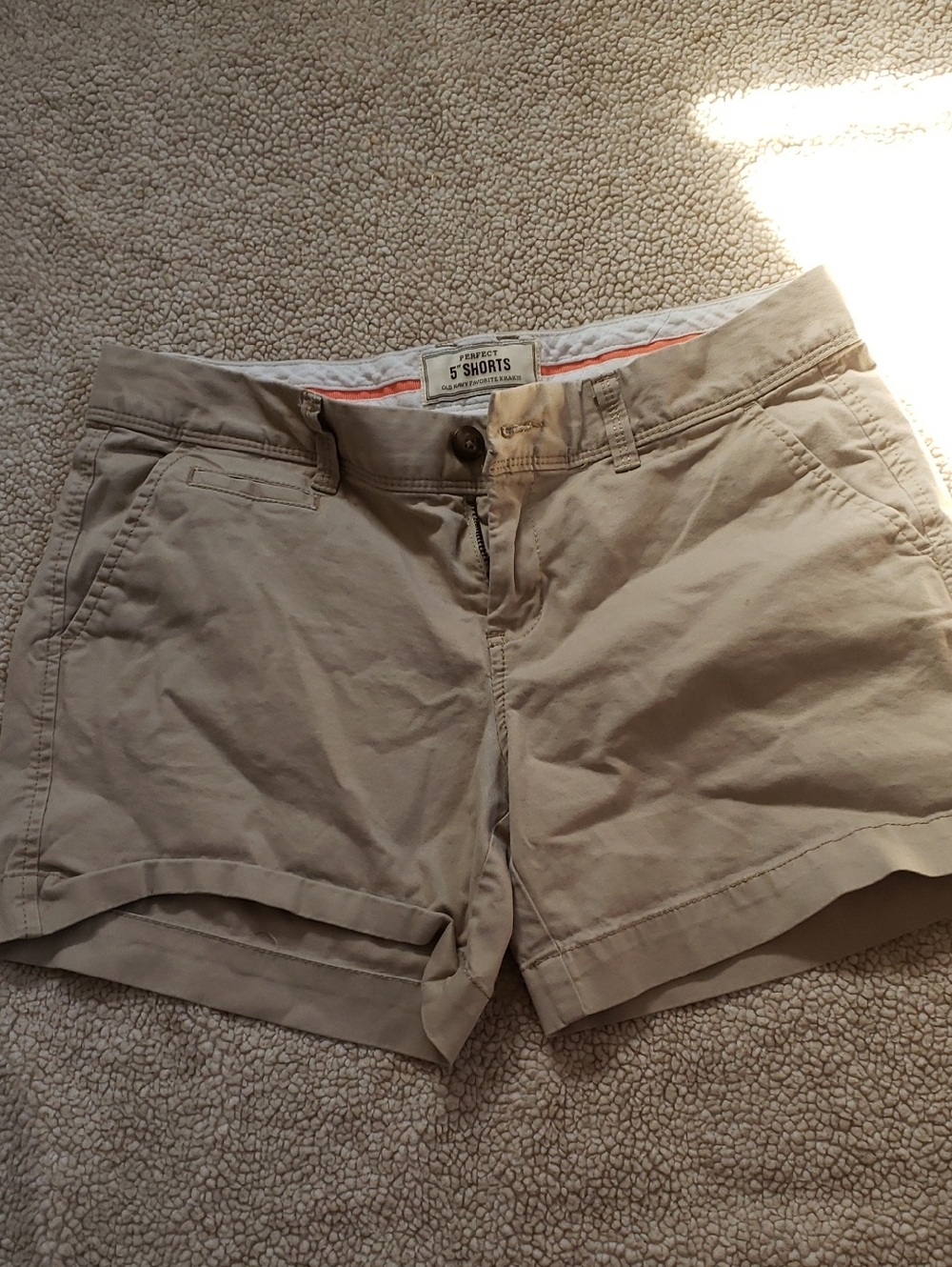 Old Navy Khaki Midrise Chino Bermuda Shorts